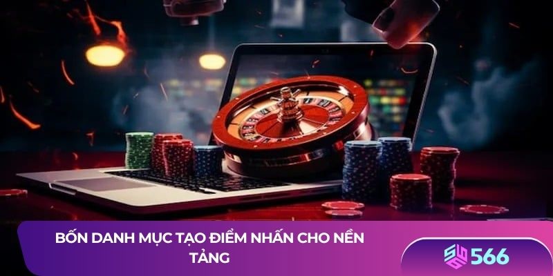 Bốn danh mục tạo điểm nhấn cho nền tảng