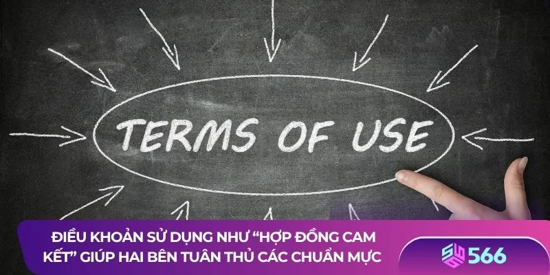Điều khoản sử dụng như “hợp đồng cam kết” giúp hai bên tuân thủ các chuẩn mực